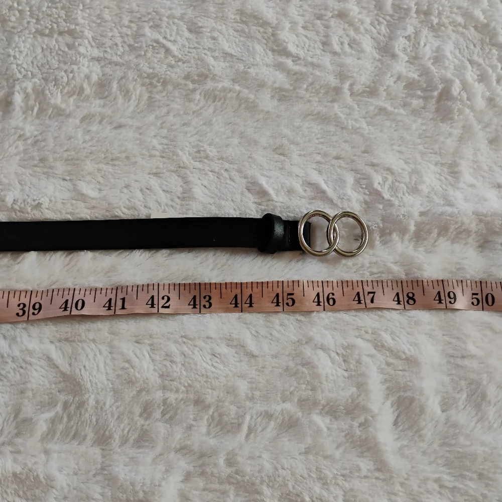 Lauren Conrad Silver Circle Skinny Belt